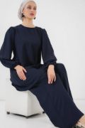 Ayrobin Tunik Pantolon Alt Üst Takım 6712 - Lacivert resmi